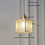Afralia™ Glass LED Pendant Lamp Adjustable Loft Kitchen Light Fixture
