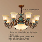 Classical Resin Chandelier for Luxurious Living Room, Dining Room, and Bedroom Lighting