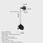 Copper Strip Wall Lamp Modern Nordic Style for Bedroom and Restaurant
