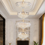 Crystal Duplex Chandelier: New Light Luxury Post-Modern Hall Lighting for High Living Room