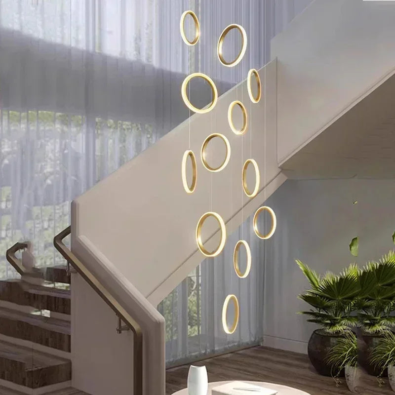 LED Pendant Lights: Modern Minimalist Hanging Chandelier for Living & Dining Room
