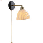 White Ceramic LED Wall Lamp Up Down Rotate Stair Light Sconce