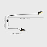 Black Serge Mouille Wall Lamp: Nordic Design, Creative Living Room Decor
