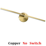 Linear LED Wall Lamp with Switch, 300° Rotation, 41CM, Nordic Minimalist Design