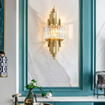 Crystal Wall Sconce Light: Nordic Luxury for Living Room, Corridor, Hall