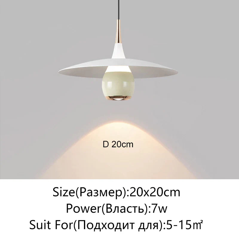 Saucer LED Pendant Lamp for Home Decor and Dining, Designer UFO Light