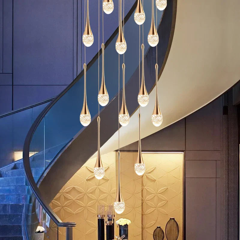 LED Crystal Chandelier: Modern Living Room Gold/Silver/Black Ceiling Light