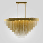 Tassel Long Chain Smart Chandelier for Elegant Living Spaces