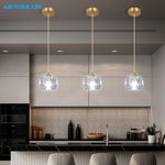 Crystal Pendant Light with Adjustable Height for Kitchen Island BedRoom Aisle Decor