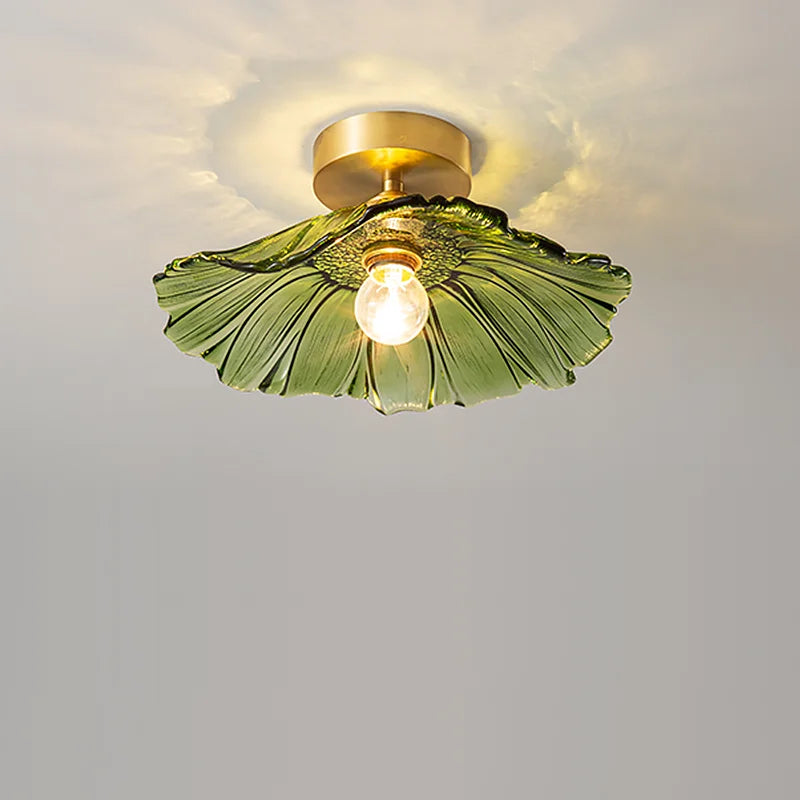 Glass Copper Nordic Ceiling Lamp for Living Room & Balcony.