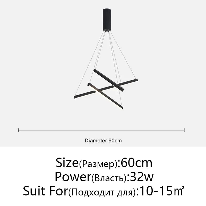 LED Chandelier: Modern Luster Lighting for Stair Hall Bedroom Room Duplex Building