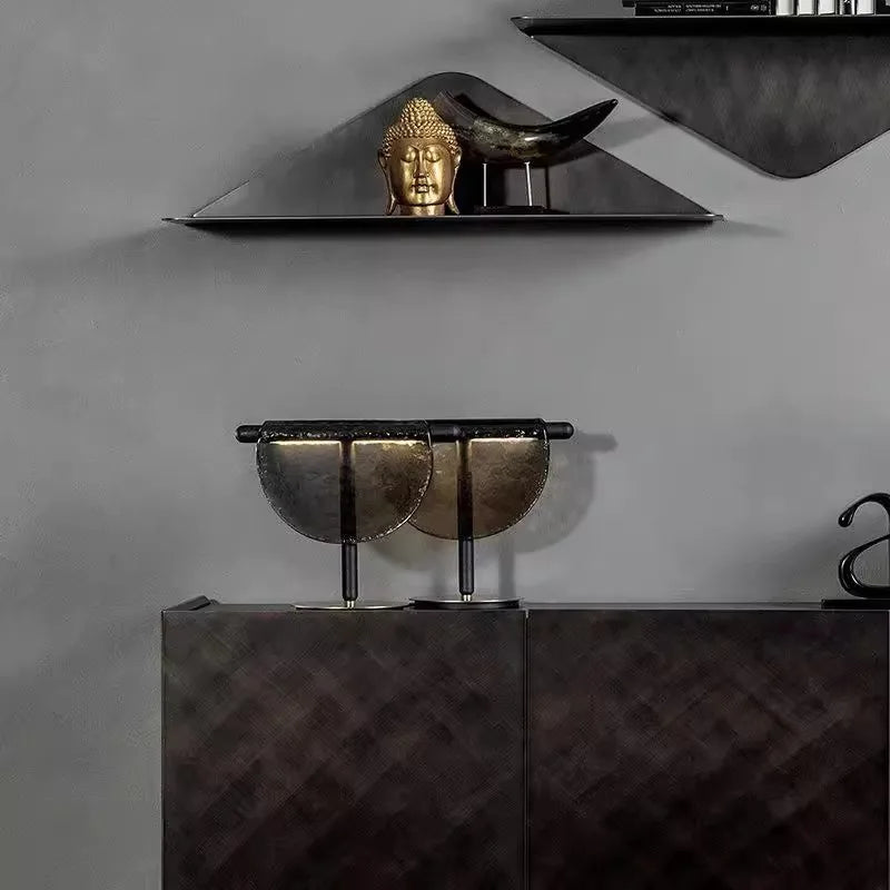 Amber Glass Table Lamp: Nordic Minimalist LED Nightstand Decor