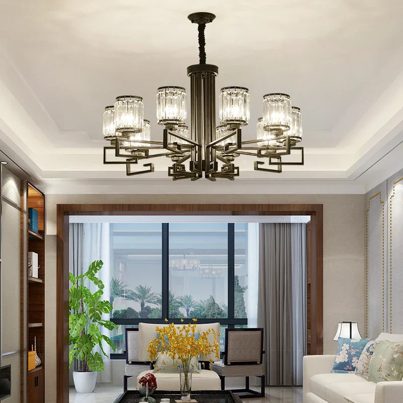 Crystal Chandelier: Modern Luxury Main Light for Livingroom, Hall, and Restaurant
