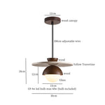 Afralia™ Black Travertine LED Hanging Pendant Light - Nordic Modern Home Decor