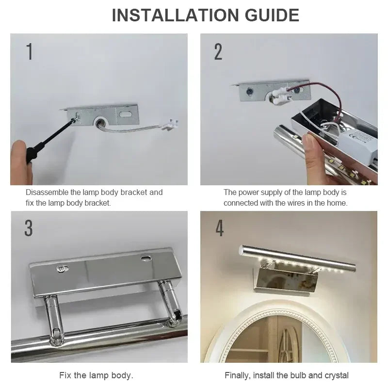 Stainless Steel Luxury Wall Mounted LED Wall Light Fixture
