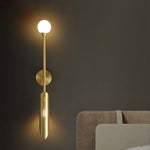 Gold LED Copper Wall Lamp Sconce for Living Dining Bedroom