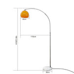 Curved LED Floor Lamp for Living Room Stainless Steel Personality Design