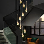 Nordic Home Decor Stair Chandelier Living Dining Pendant Ceiling Light by Afralia™
