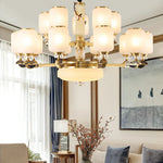 Luxe Jade Chandelier for Living Room, Villa, and Duplex Hall