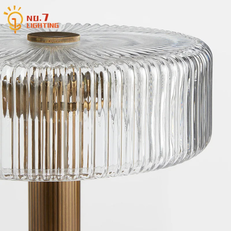 Glass Table Lamp LED G4 Luxury Minimalist Modern Light Fixtures for Home Decor