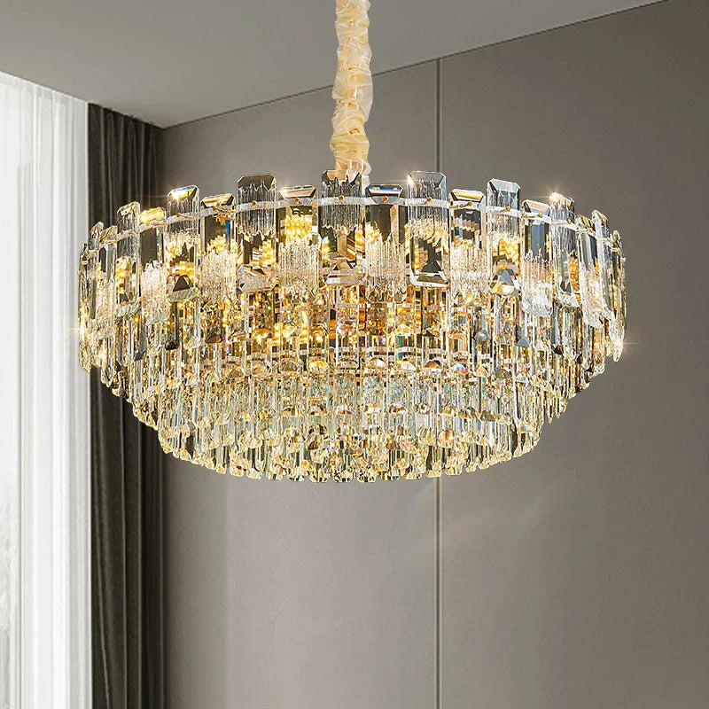 Crystal Light Chandelier: Luxury European Livingroom Lamp 2024 Collection