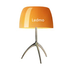 Glass Shade Table Lamp: Designer Tripod Desk Light for Bedroom