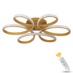 Modern Acrylic Aluminum LED Chandelier with Remote Control Dimming