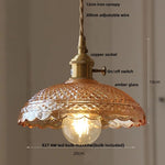 Wicker Glass LED Pendant Light - Modern Adjustable Fixture for Restaurant & Coffee Bar