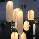 Silk Chandelier: Nordic Wabi Sabi LED Pendant Light for Home, Bar, and Dining Room