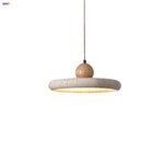 LED Wood Pendant Lamp Dining Living Room Adjustable Light Fixture
