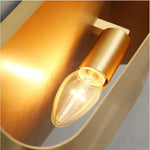 Contemporary Copper Brass Wall Sconce Minimalist Design for Study Living Room Bedside