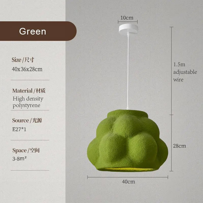 Green Nordic Modern Pendant Light for Dining, Living, Kitchen & Bedroom
