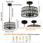Crystal Chandelier LED Pendant Light for Modern Home Decor