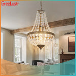 Retro Crystal Chandelier Pendant Light for Home Decor