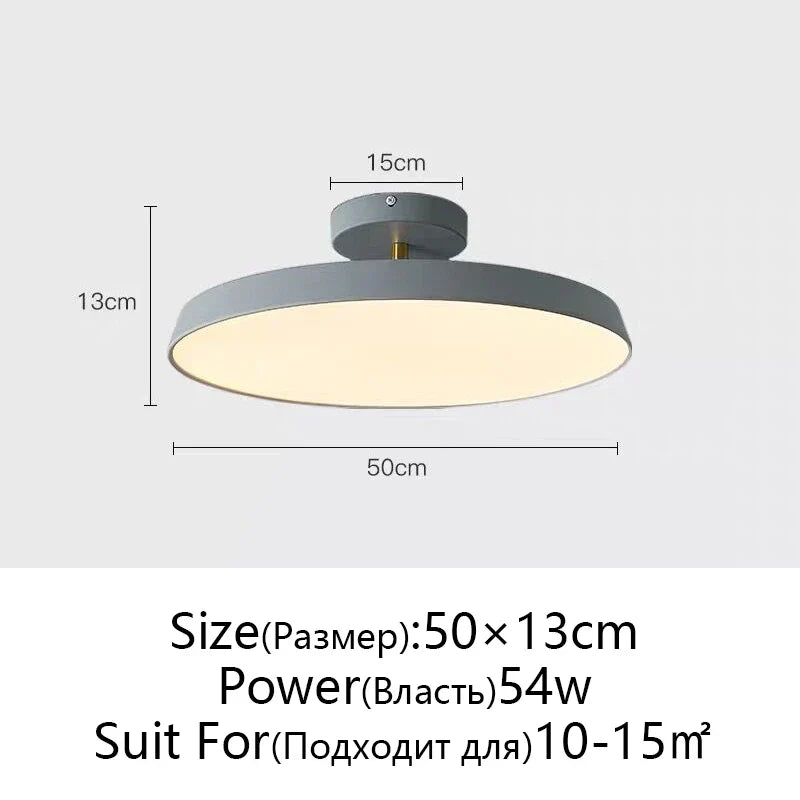 Nordic Minimalist LED Ceiling Lamp, Dimmable Modern Chandelier for Bedroom & Kitchen