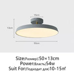 Nordic Minimalist LED Ceiling Lamp, Dimmable Modern Chandelier for Bedroom & Kitchen