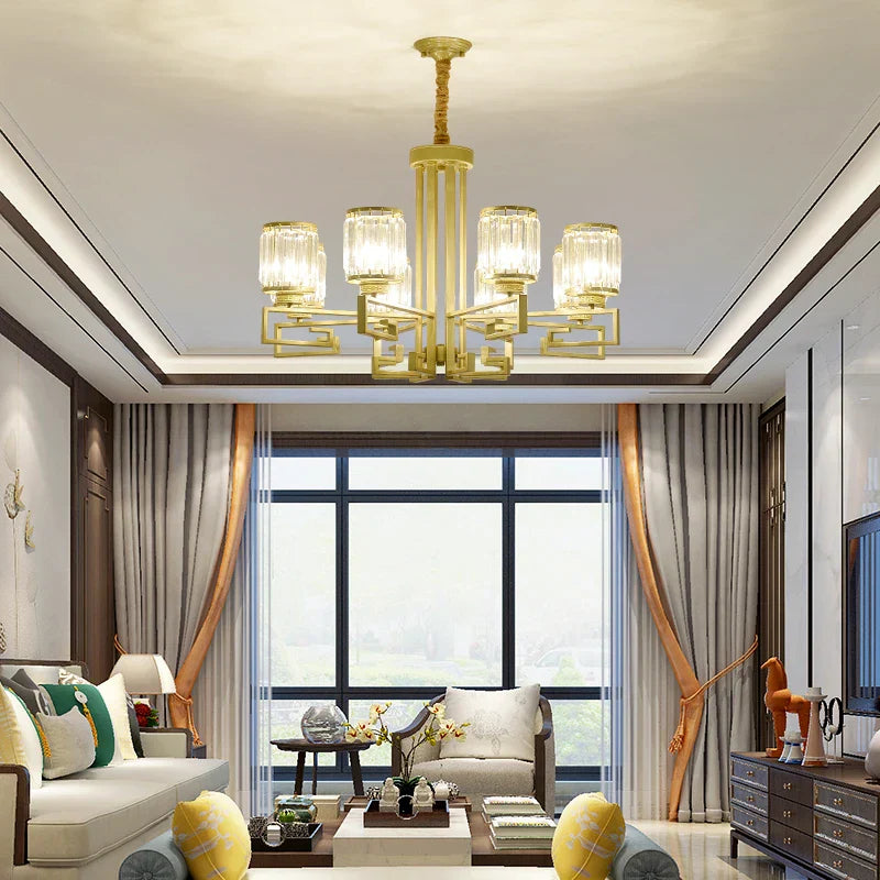 Crystal Chandelier: Modern Luxury Main Light for Livingroom, Hall, and Restaurant
