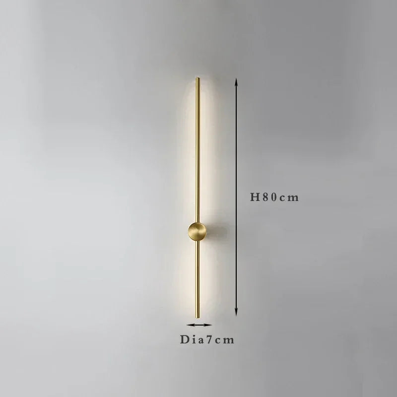 Modern Slim Wall Sconce & Ceiling Light for Bedroom Living Room