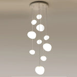 Nordic Glass Lampshade LED Ceiling Chandelier for Home Decoration