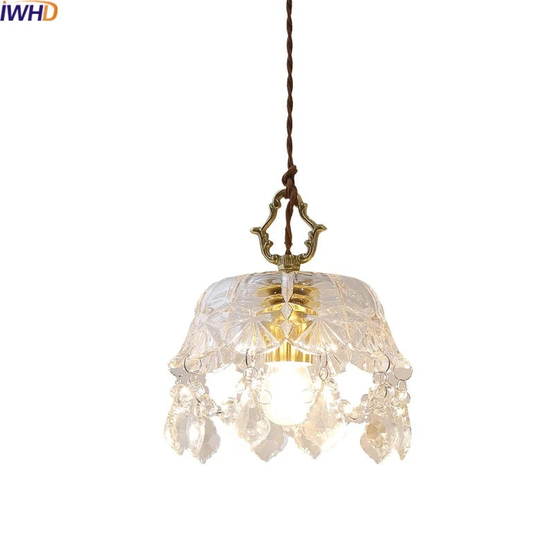 Crystal Glass LED Pendant Lamp - Modern Luxury Hanging Light Fixtures
