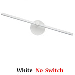 Linear LED Wall Lamp with Switch, 300° Rotation, 41CM, Nordic Minimalist Design