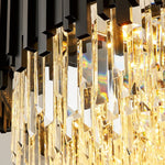 Gio Crystal Dining Room Chandelier, Black