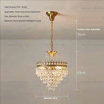 Crystal Chandelier: Modern Luxury Lighting for Dining, Bedroom, and Living Room