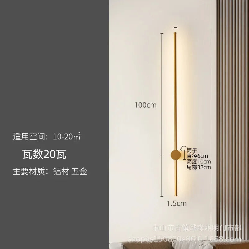 LED Strip Wall Lamp for Creative Staircase Aisle Background Wall Lighting