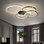 Modern LED Chandelier with Remote Control for Living Room & Bedroom Lighting