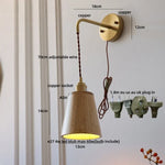 Wood Adjustable LED Wall Light Fixture | Modern Nordic Bedside Wall Lamp