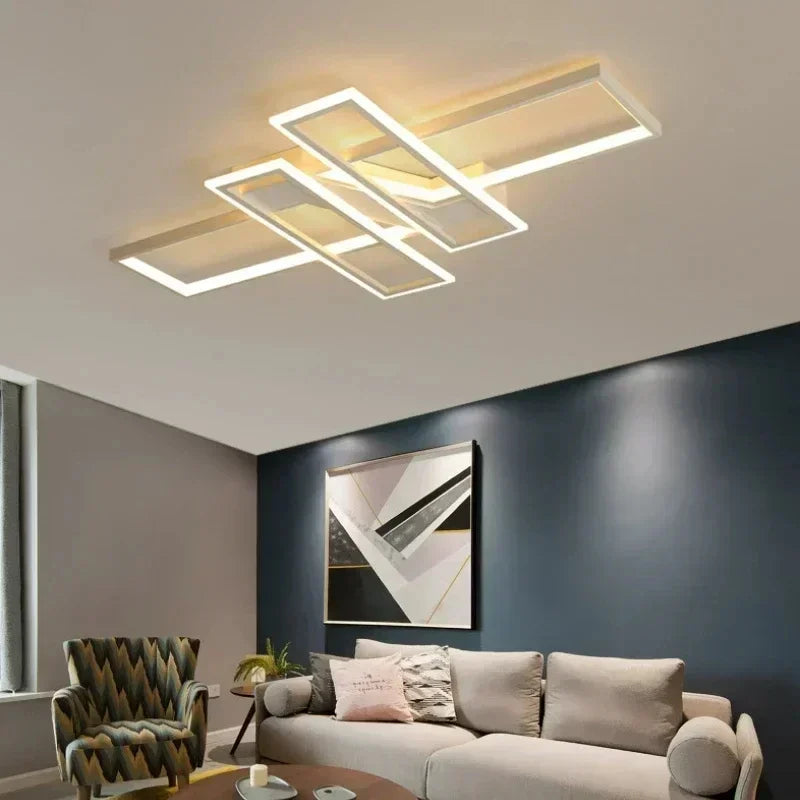 Nordic Ceiling Chandelier for Dining Living Room - Dimmable Minimalist Lighting Fixture