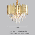 Crystal Chandelier LED Pendant Light Fixture for Luxury Living Room Décor