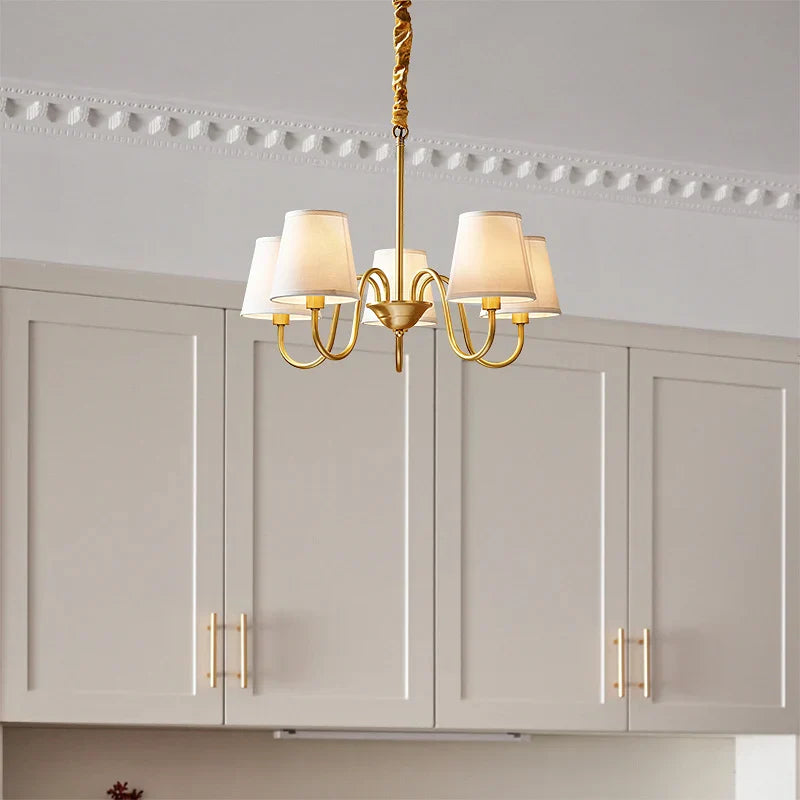 Copper American Chandelier: Modern Luxury for Living Room, Bedroom, and Restaurant