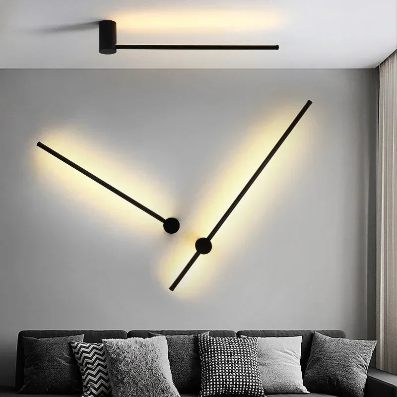 Modern Slim Wall Sconce & Ceiling Light for Bedroom Living Room